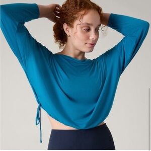 Athleta Cool Down Top in Dark Lapis Blue